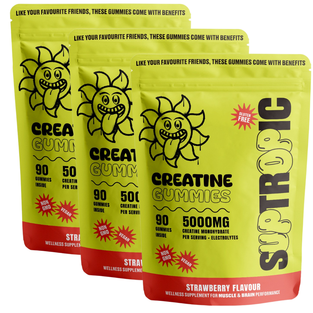 Creatine Gummies + Electrolytes | 5000mg, 30+ days, Strawberry