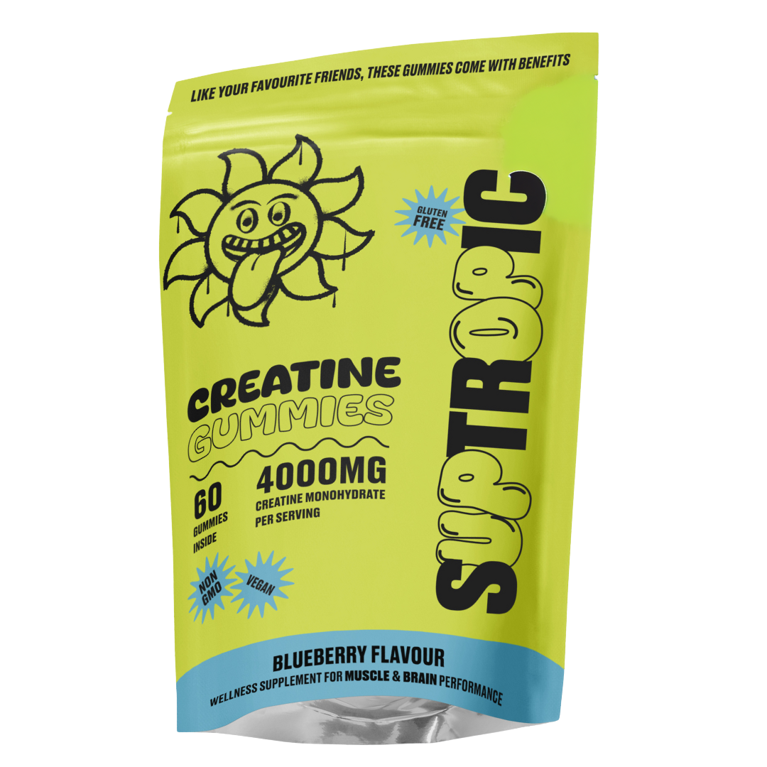 Suptropic Creatine Gummies - blueberry transparent