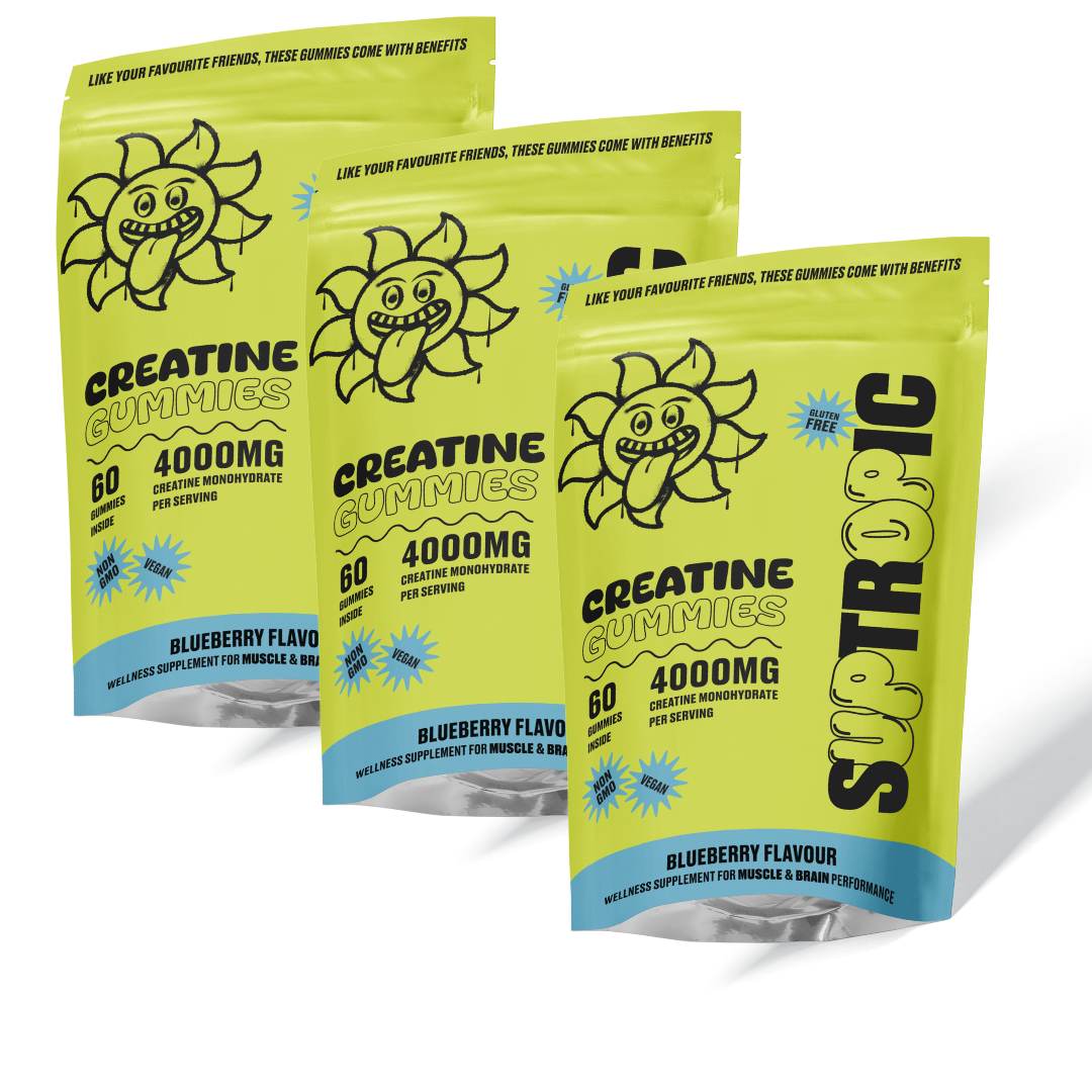 blueberry creatine gummies three