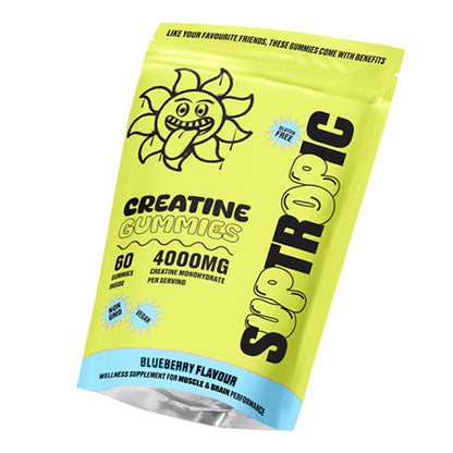 Creatine Gummies, 4000mg per serving (30days), 60 gummies, Blueberry