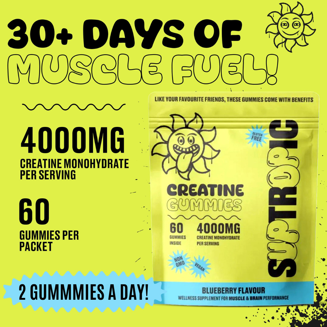 Creatine Gummies | 4000mg, 30+ days, Blueberry