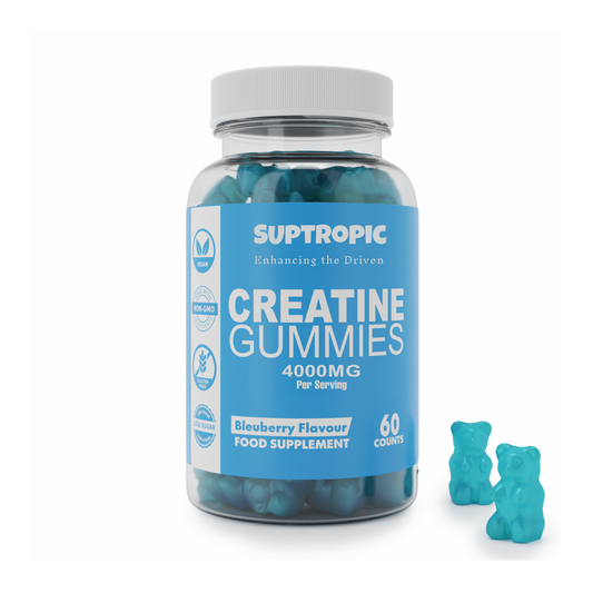 Suptropic | 4000mg per serving (30days), Creatine Gummies, 60 gummies, Creatine Monohydrate